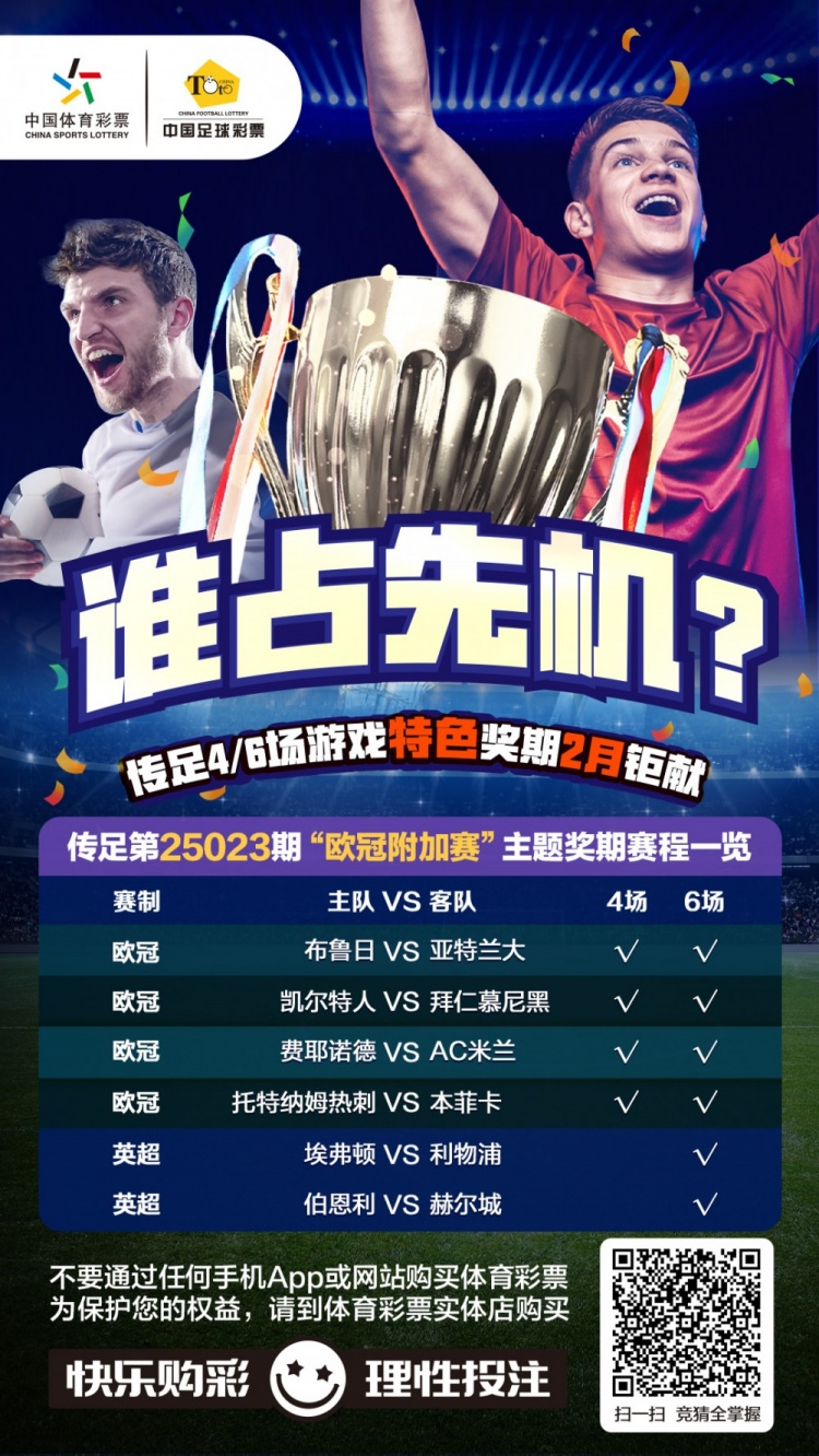  誰占先機？！傳足特色獎期第25023期聚焦歐冠附加賽