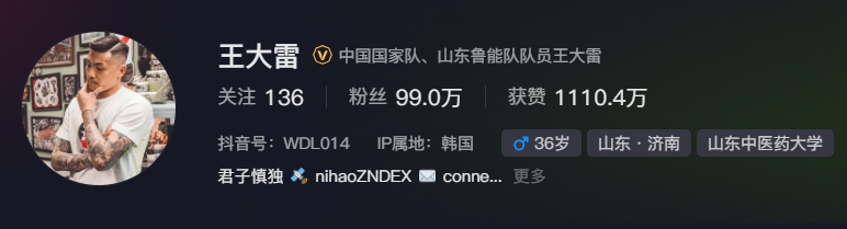  事出突然？泰山賽前幾小時亞冠退賽，王大雷社媒IP還顯示在韓國