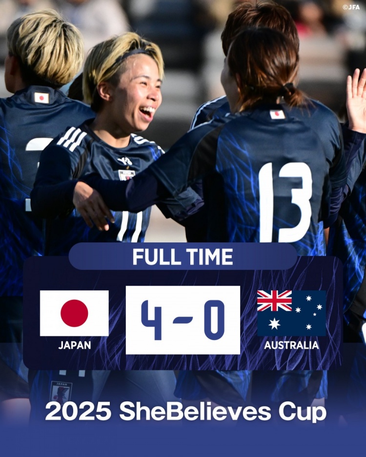  熱身賽日本女足4-0澳大利亞女足，田中美南2射1傳&長(zhǎng)谷川唯任隊(duì)長(zhǎng)