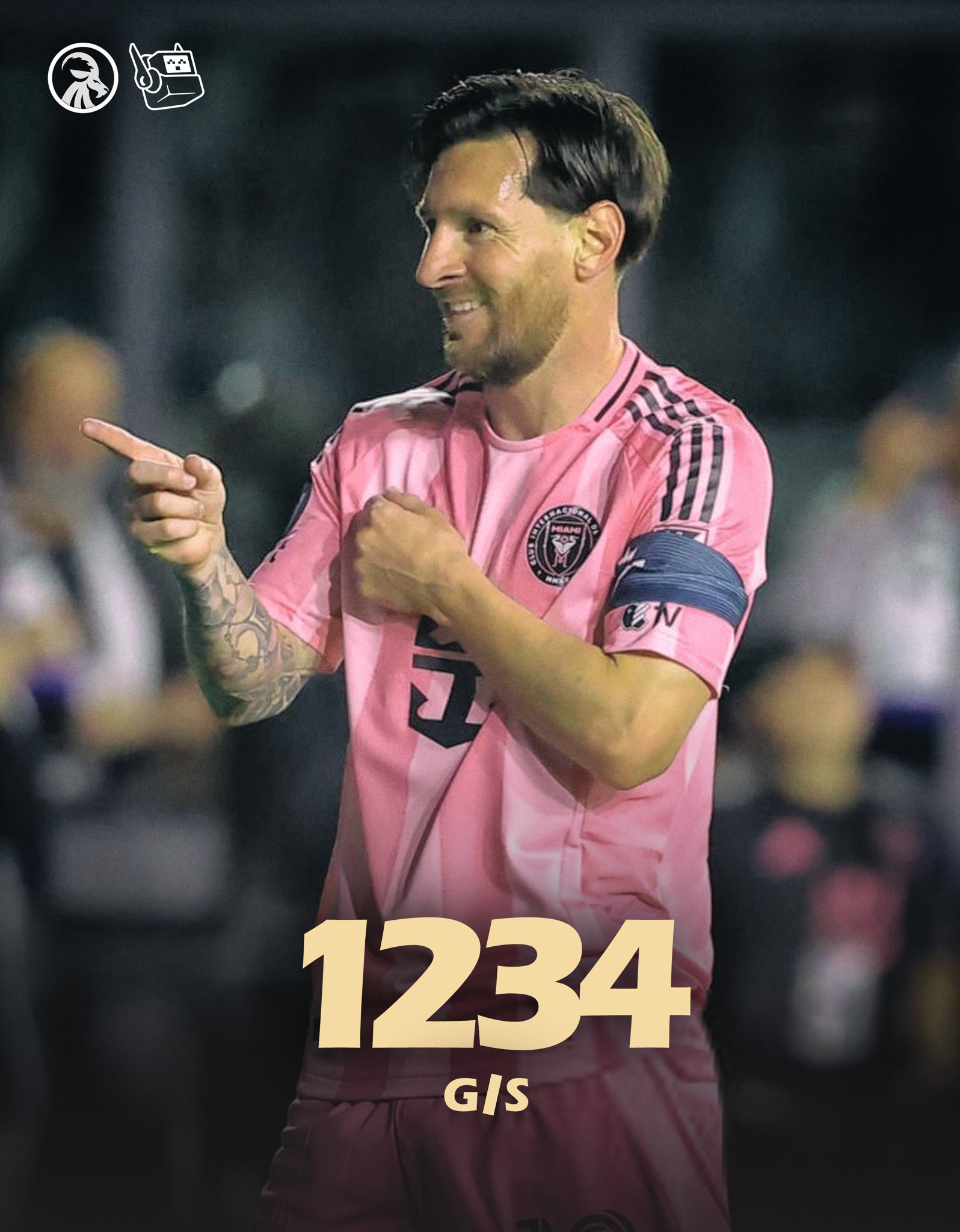  回歸即進球！37歲梅西生涯目前853球381助，參與進球數1234球！