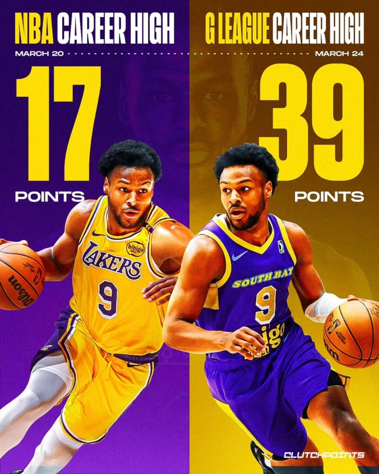  在進步！布朗尼一周內先后創(chuàng)下個人NBA和G聯(lián)盟單場得分新紀錄
