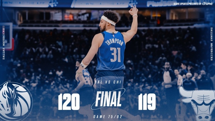  險勝公牛！獨行俠官方曬贏球海報 克萊成為封面人物