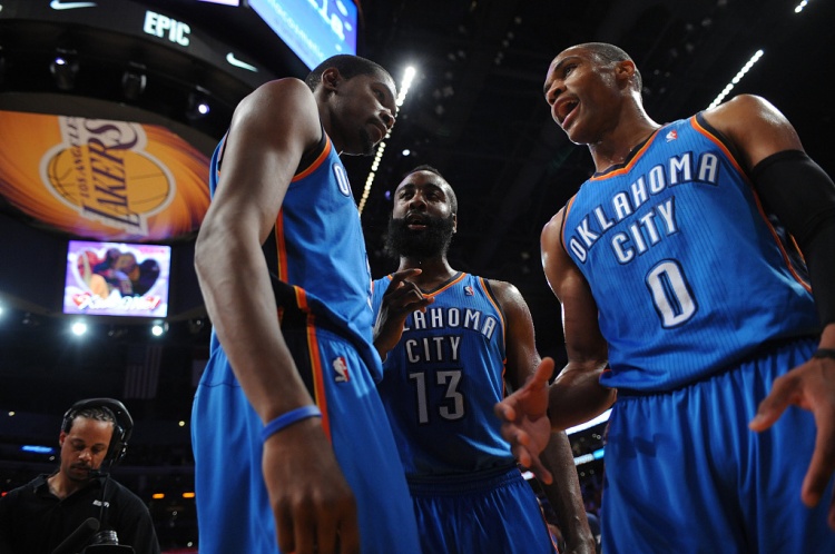  雷霆三少得分全部進(jìn)入歷史前20！他們是NBA歷史最大的如果嗎？
